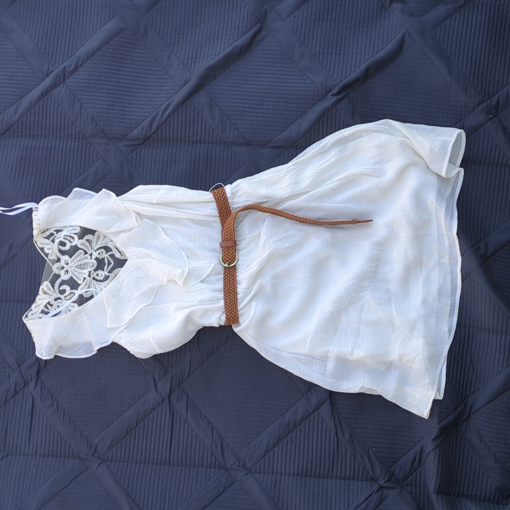 Linen mid summer dress